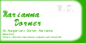 marianna dorner business card